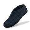 Glerups Glerups Shoe Slipper with rubber black sole (various sizes) Denim Glerups Glerups Shoe Slipper with rubber black sole (various sizes) Denim