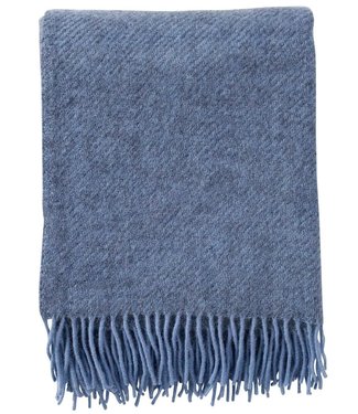 Klippan Klippan Gotland woolen plaid 130x200 of 25% Gotland wool Infinity Blue