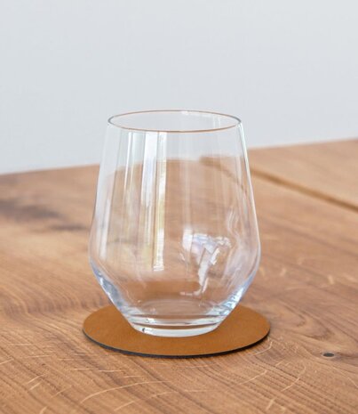 LIND DNA LIND DNA Glass Mat Circle Nupo Recycled Leather Burned Curry LIND DNA LIND DNA Glass Mat Circle Nupo Recycled Leather Burned Curry