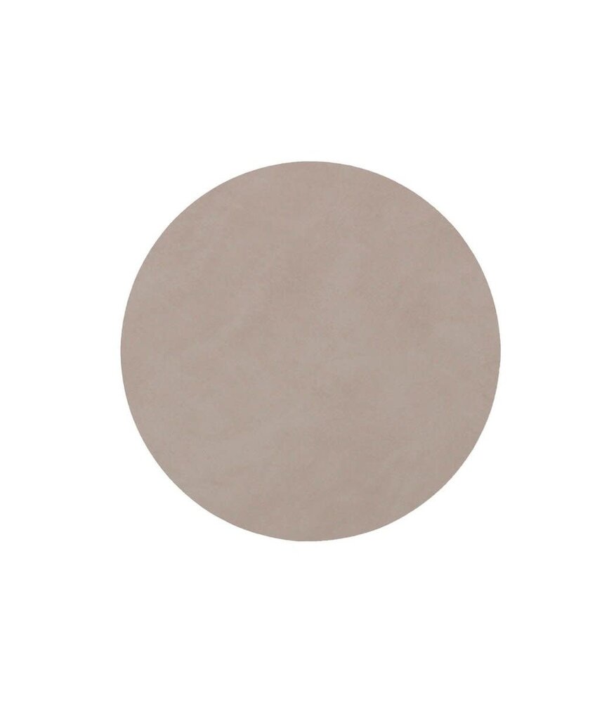 LIND DNA LIND DNA Glas Onderzetter Circle Nupo Gerecycled Leer Light Grey LIND DNA LIND DNA Glas Onderzetter Circle Nupo Gerecycled Leer Light Grey
