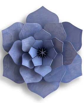 LOVI Lovi Decor Flower Blauw - 4 formaten - Berkenhout 3D DIY pakket LOVI Lovi Decor Flower Blauw - 4 formaten - Berkenhout 3D DIY pakket