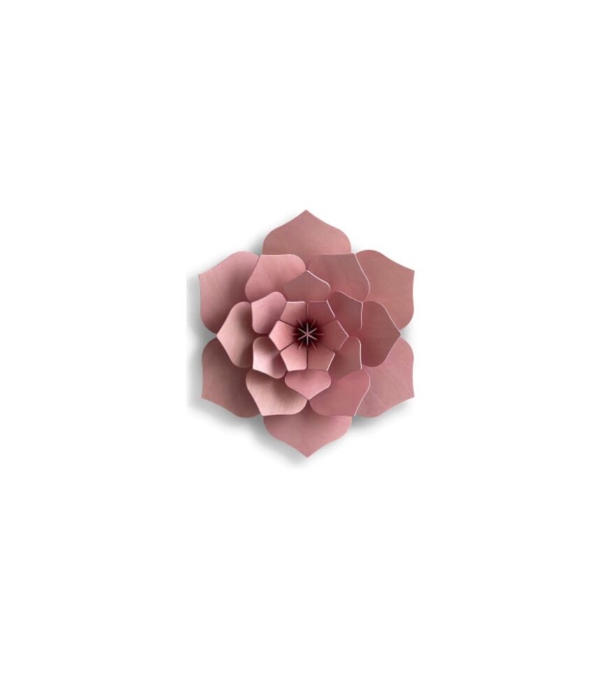 LOVI Lovi Decor Flower Light Pink - 4 sizes - Birchwood 3D DIY package LOVI Lovi Decor Flower Light Pink - 4 sizes - Birchwood 3D DIY package