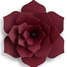 LOVI Lovi Decor Flower Rood - 4 formaten - Berkenhout 3D DIY pakket LOVI Lovi Decor Flower Rood - 4 formaten - Berkenhout 3D DIY pakket