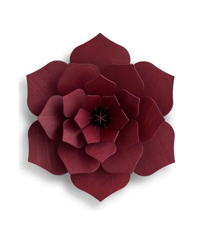 LOVI Lovi Decor Flower Rood - 4 formaten - Berkenhout 3D DIY pakket LOVI Lovi Decor Flower Rood - 4 formaten - Berkenhout 3D DIY pakket