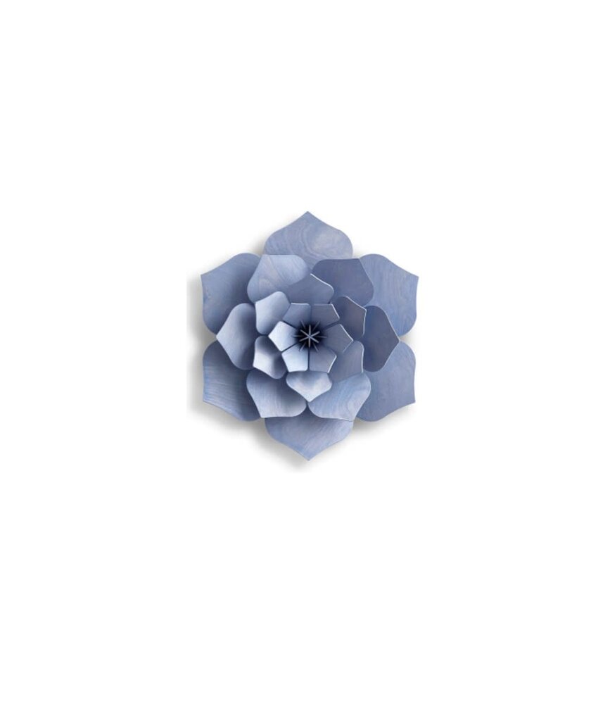 LOVI Lovi Decor Flower Flax Blue - 4 sizes - Birchwood 3D DIY package LOVI Lovi Decor Flower Flax Blue - 4 sizes - Birchwood 3D DIY package
