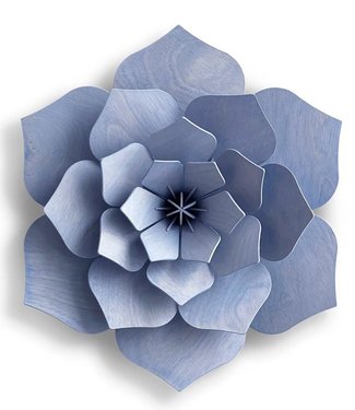 LOVI Lovi Decor Flower Flax Blue - 4 sizes - Birchwood 3D DIY package