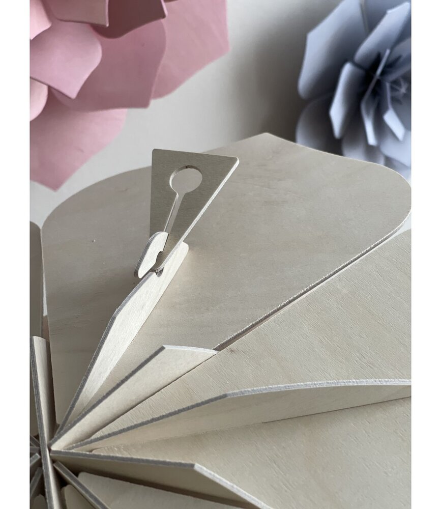 LOVI Lovi Decor Flower Light Pink - 4 sizes - Birchwood 3D DIY package LOVI Lovi Decor Flower Light Pink - 4 sizes - Birchwood 3D DIY package