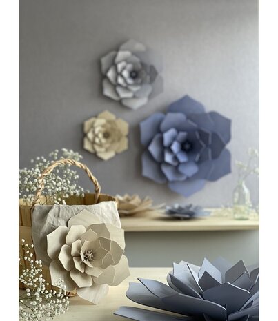 LOVI Lovi Decor Flower Lavendel Blauw - 4 formaten - Berkenhout 3D DIY pakket LOVI Lovi Decor Flower Lavendel Blauw - 4 formaten - Berkenhout 3D DIY pakket