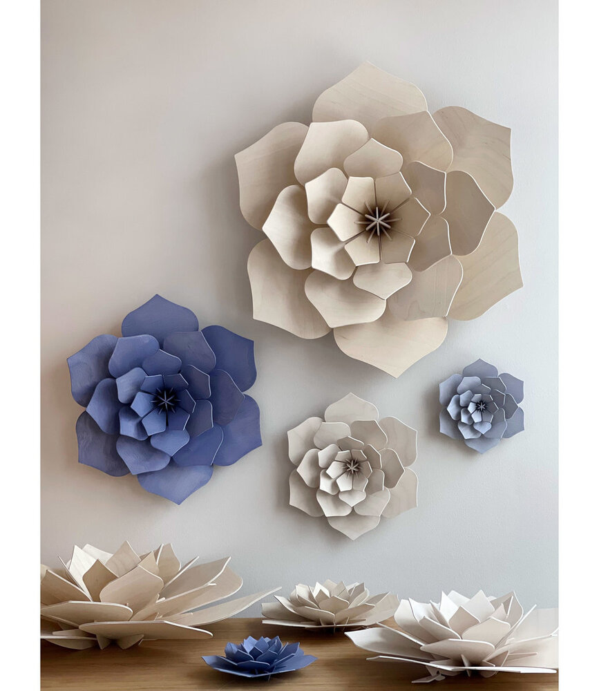 LOVI Lovi Decor Flower Doorschijnend Wit - 4 formaten - Berkenhout 3D DIY pakket LOVI Lovi Decor Flower Doorschijnend Wit - 4 formaten - Berkenhout 3D DIY pakket