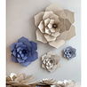 LOVI Lovi Decor Flower translucent White - 4 sizes - Birchwood 3D DIY package LOVI Lovi Decor Flower translucent White - 4 sizes - Birchwood 3D DIY package