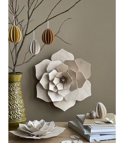LOVI Lovi Decor Flower Natural - 4 sizes - Birchwood 3D DIY package LOVI Lovi Decor Flower Natural - 4 sizes - Birchwood 3D DIY package