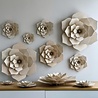 LOVI Lovi Decor Flower Natural - 4 sizes - Birchwood 3D DIY package LOVI Lovi Decor Flower Natural - 4 sizes - Birchwood 3D DIY package