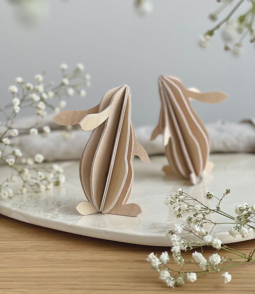 LOVI Lovi Rabbit wood - different colours - Birch plywood 3D-animal DIY package LOVI Lovi Rabbit wood - different colours - Birch plywood 3D-animal DIY package