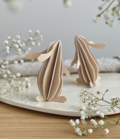 LOVI Lovi Rabbit wood - different colours - Birch plywood 3D-animal DIY package LOVI Lovi Rabbit wood - different colours - Birch plywood 3D-animal DIY package