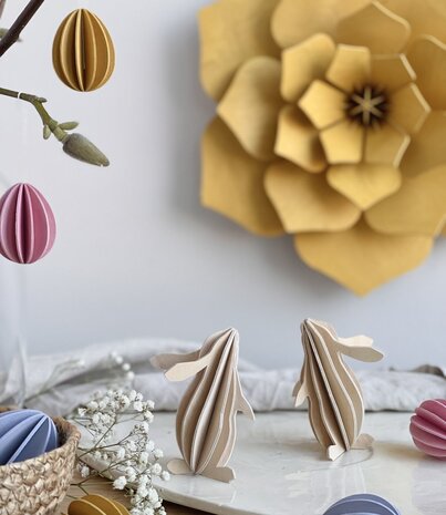 LOVI Lovi Rabbit wood - different colours - Birch plywood 3D-animal DIY package LOVI Lovi Rabbit wood - different colours - Birch plywood 3D-animal DIY package