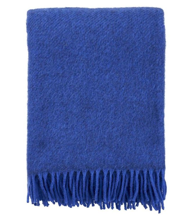 Klippan Klippan Gotland woolen plaid 130x200 of 25% Gotland wool Blue