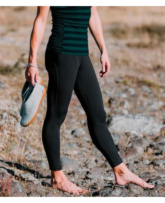 Glerups Shoe met rubberen honing zool (diverse maten) Grijs Pantoffel