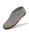Glerups Shoe with rubber sole (various sizes) Grey Slipper Glerups Shoe with rubber sole (various sizes) Grey Slipper
