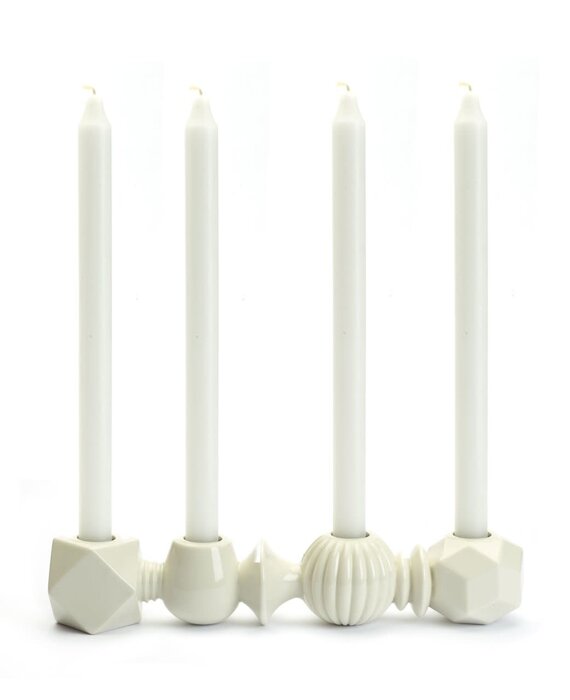 Dottir Samsurium Four Elements kandelaar gebroken wit