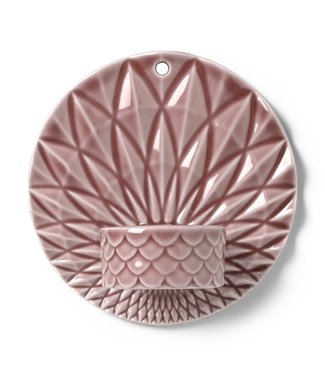 Dottir Dottir wall-mounted tealight holder Pipanella Wall Votive Scales Dusty Rose