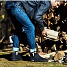 Glerups Glerups Boot Slipper with rubber black sole (various sizes) Charcoal Glerups Glerups Boot Slipper with rubber black sole (various sizes) Charcoal