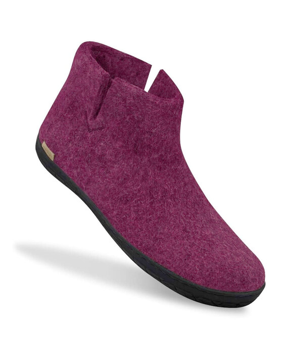 Glerups Boot met rubberen zwarte zool - mt 42 - Cranberry Pantoffel