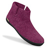 Glerups Glerups Boot Slipper with rubber black sole - size 42 - Cranberry Glerups Glerups Boot Slipper with rubber black sole - size 42 - Cranberry