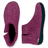Glerups Glerups Boot Slipper with rubber black sole - size 42 - Cranberry Glerups Glerups Boot Slipper with rubber black sole - size 42 - Cranberry