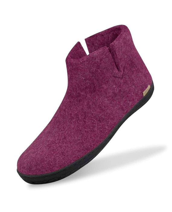 Glerups Boot met rubberen zwarte zool - mt 42 - Cranberry Pantoffel