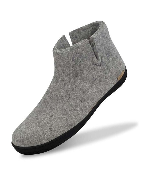 Glerups Boot met rubberen zwarte zool Lichtgrijs - maat 41