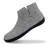 Glerups Glerups Boot Slipper with rubber black sole Light Grey - size 41 Glerups Glerups Boot Slipper with rubber black sole Light Grey - size 41