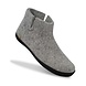 Glerups Glerups Boot met rubberen zwarte zool Lichtgrijs - maat 41 Glerups Glerups Boot met rubberen zwarte zool Lichtgrijs - maat 41