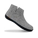 Glerups Glerups Boot met rubberen zwarte zool Lichtgrijs - maat 41 Glerups Glerups Boot met rubberen zwarte zool Lichtgrijs - maat 41