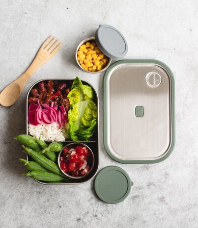 AYA & IDA AYA & IDA Lunchbox 1000 ml Tropical Green incl. divider