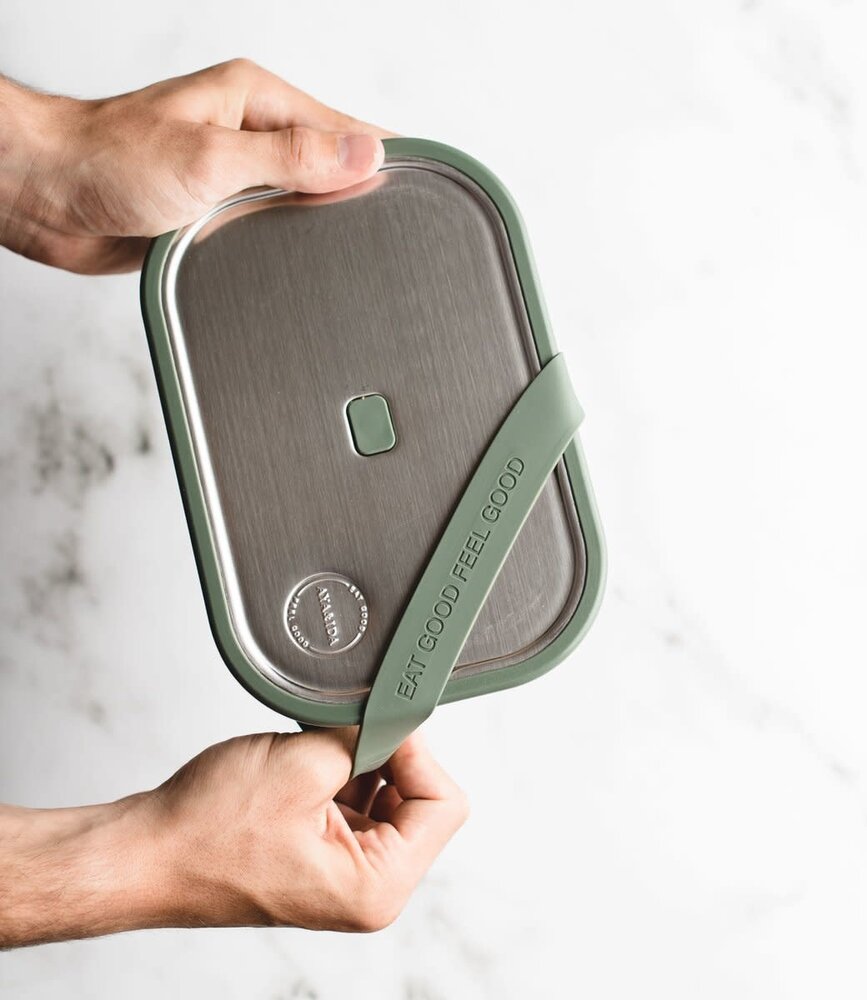 AYA & IDA AYA & IDA Lunchbox 1000 ml Tropical Green incl. divider