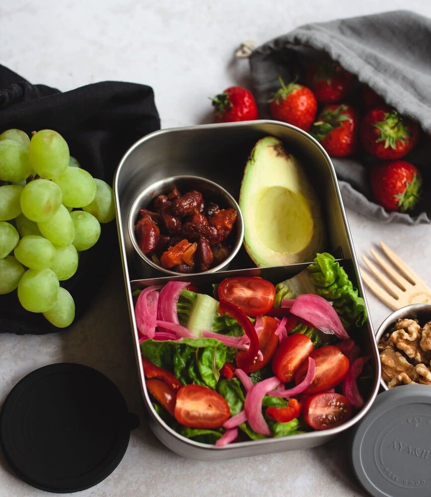 AYA & IDA AYA & IDA Lunch Box 1000 ml Tropical Green incl. divider AYA & IDA AYA & IDA Lunch Box 1000 ml Tropical Green incl. divider