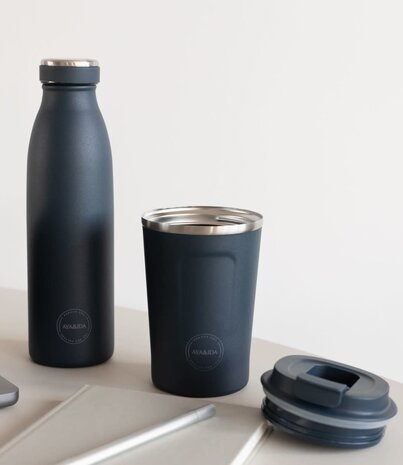 AYA & IDA AYA & IDA Cup2go 380 ml Navy Blue AYA & IDA AYA & IDA Cup2go 380 ml Navy Blue