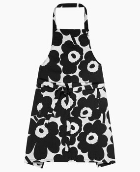 Marimekko Marimekko Unikko kitchen apron black Marimekko Marimekko Unikko kitchen apron black