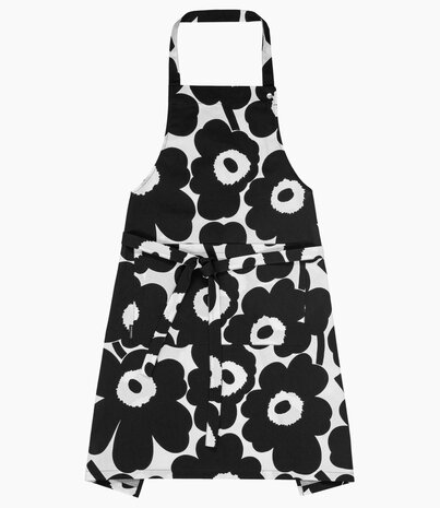 Marimekko Marimekko Unikko kitchen apron black Marimekko Marimekko Unikko kitchen apron black