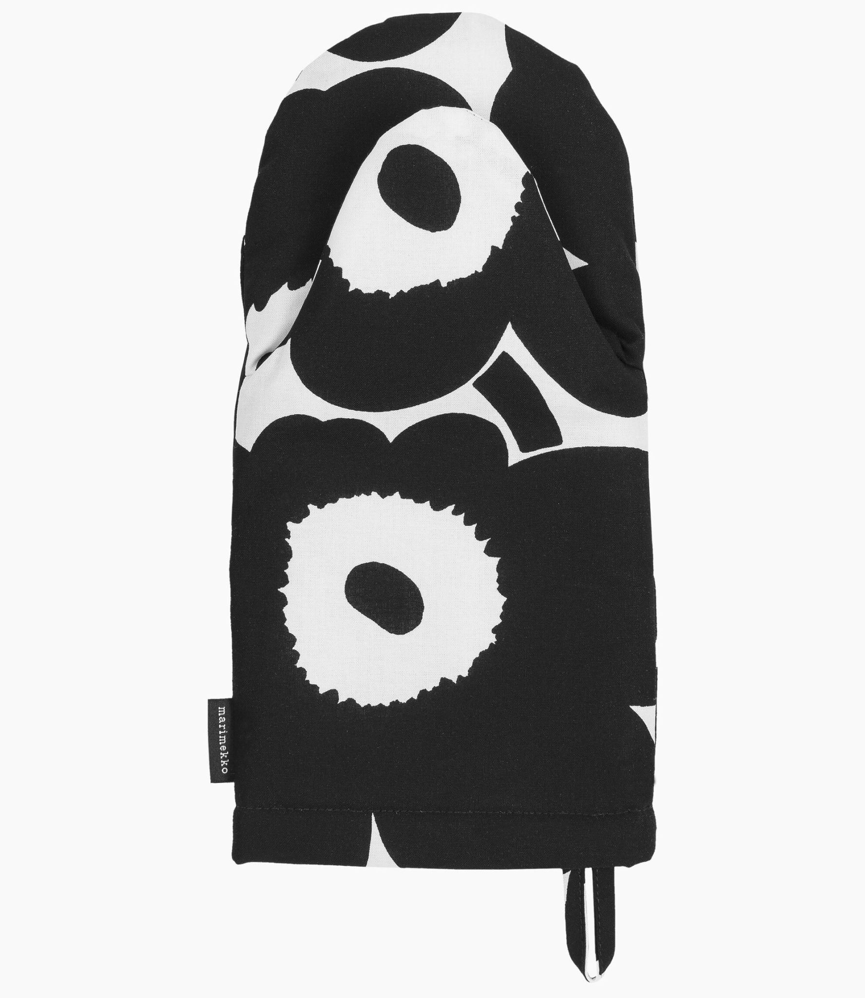 Ithaca pantoffel Terzijde Marimekko Unikko Ovenwant zwart- Fins design! - blikfang