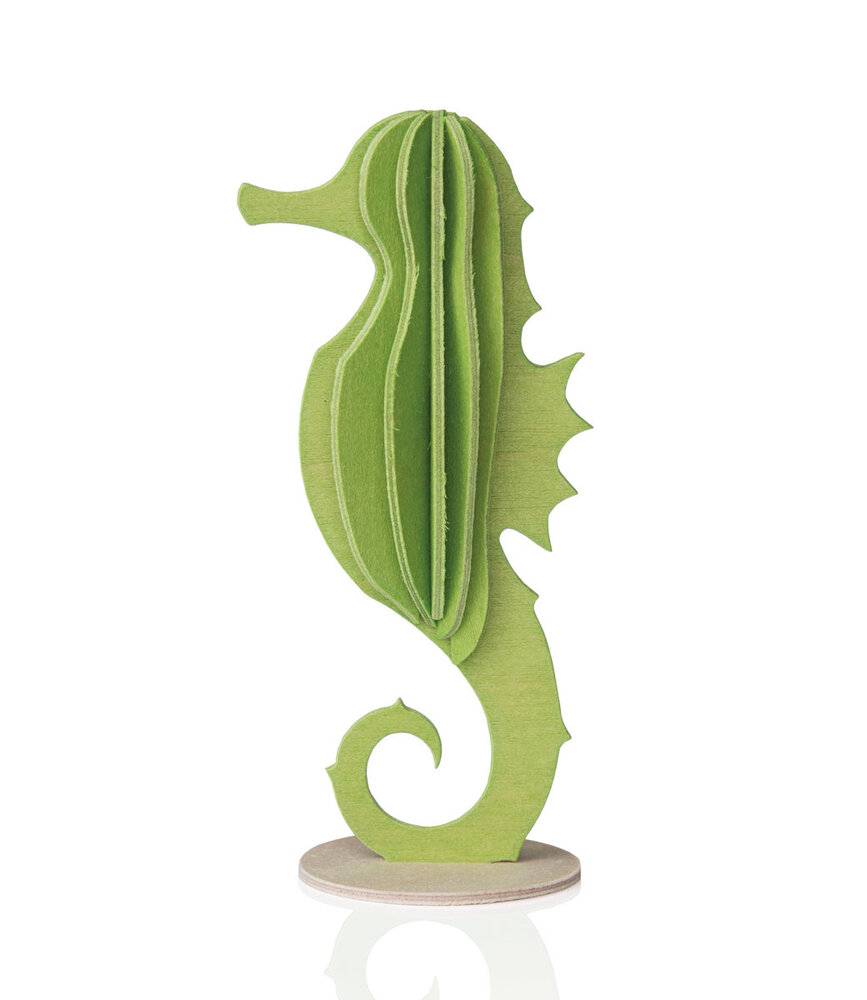LOVI Lovi Seahorse - various colours - Birch plywood 3D-animal DIY package
