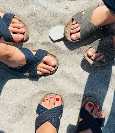 Shangies Shangies Unisex Sandals Midnight Blue (various sizes) Shangies Shangies Unisex Sandals Midnight Blue (various sizes)