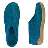 Glerups Glerups Shoe with leather sole (various sizes) Petrol Slipper Glerups Glerups Shoe with leather sole (various sizes) Petrol Slipper