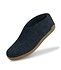 Glerups Shoe met leren zool (diverse maten) Denim Pantoffel Glerups Shoe met leren zool (diverse maten) Denim Pantoffel