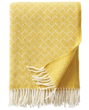 Klippan Klippan Pampas wool plaid 130x200 Yellow 100% Eco lambswool