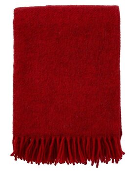 Klippan Klippan Gotland woolen plaid 130x200 of 25% Gotland wool red Klippan Klippan Gotland woolen plaid 130x200 of 25% Gotland wool red