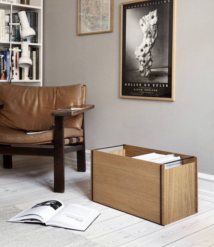 Moebe Moebe Storage Box oak 60 x 31 x 32 cm black Moebe Moebe Storage Box oak 60 x 31 x 32 cm black