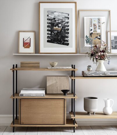 Moebe Moebe Storage Box oak 60 x 31 x 32 cm black Moebe Moebe Storage Box oak 60 x 31 x 32 cm black