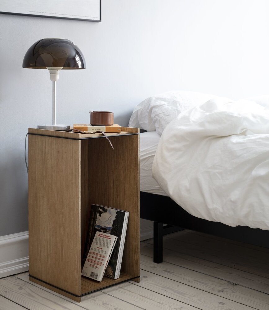 Moebe Moebe Storage Box oak 60 x 31 x 32 cm black Moebe Moebe Storage Box oak 60 x 31 x 32 cm black