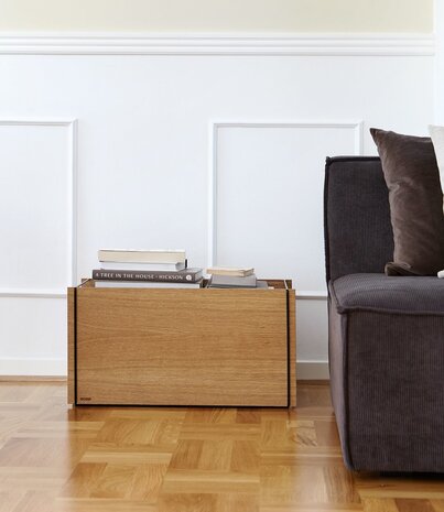 Moebe Moebe Storage Box oak 60 x 31 x 32 cm black Moebe Moebe Storage Box oak 60 x 31 x 32 cm black